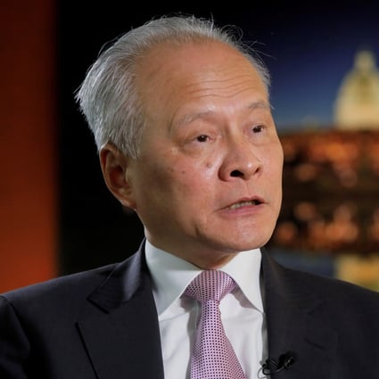 At 68, Chinese ambassador to the United States Cui Tiankai is already over the usual retirement age for officials of his rank. Photo: Reuters