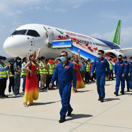 Analysts say the Commercial Aircraft Corporation of China would need to deliver at least 100 C919s a year to be on equal footing with Boeing and Airbus. Photo: Getty Images