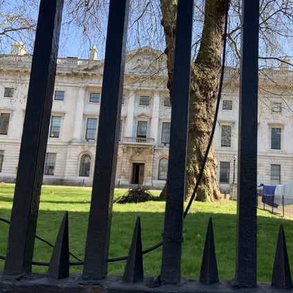 The grass courtyard in front of the former Royal Mint building in London. Photo: Hilary Clarke