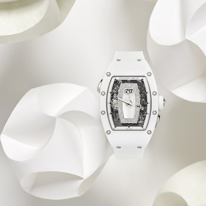 Richard Mille’s latest watch for women is the RM 037 Automatic White Ceramic. Photo: Richard Mille