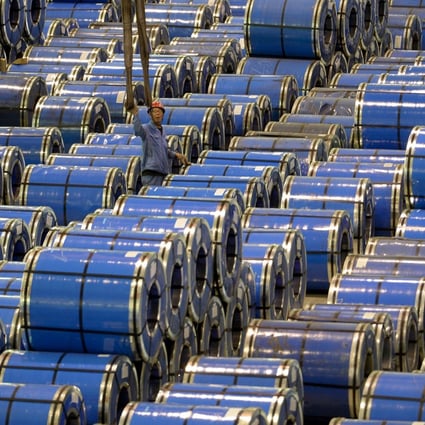Profits at China’s industrial firms nearly doubled in March from a year ago, as demand for raw materials has increased and the economy recovers from the pandemic. Photo: Reuters