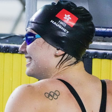 Siobhan Haughey in the Olympic Time Trial at the Hong Kong Sports Institute. Photo: Hong Kong Amateur Swimming Association
