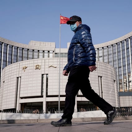 China’s total debt ratio fell 2.6 percentage points to 276.8 per cent of GDP in the first quarter. Photo: Reuters