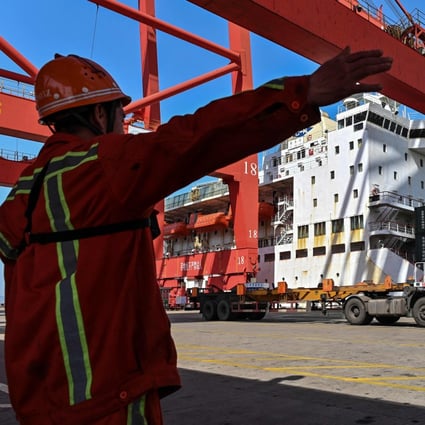 China’s exports grew by 32.2 per cent in April compared to a year earlier, while imports grew by 43.1 per cent last month. Photo: AFP