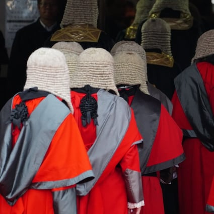 Judges attend the Ceremonial Opening of the Legal Year at City Hall in Hong Kong’s Central district in January 2020. Photo: Robert Ng