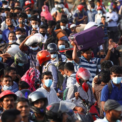 Five die on overcrowded ferry as Bangladeshis defy coronavirus lockdown for Eid holiday | South China Morning Post