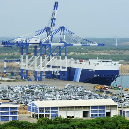 The Hambantota port in Sri Lanka. Photo: AFP