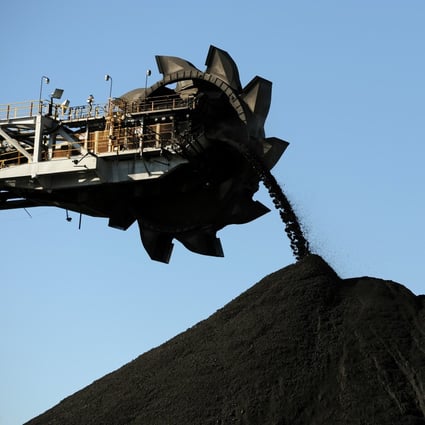 Australian coal, seen here at the Port of Newcastle in New South Wales, has been banned from entering China, resulting in ships being stuck off the Chinese coast. Photo: AFP