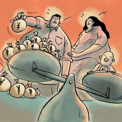 Many believe that there is a general consensus among China’s millennials and Generation Z that having children will impose a strong financial burden under the country’s current public welfare conditions. Illustration: Brian Wang