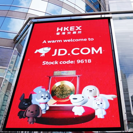 JD Logistics, the logistics arm of JD.com, is expected to be valued at about US$35 billion following its Hong Kong initial public offering. Its parent JD.com listed in Hong Kong last June. Photo: Xinhua