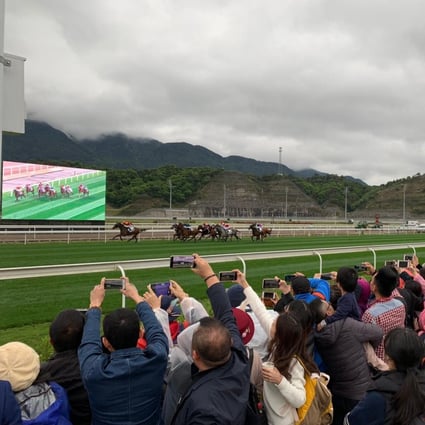 Fans watch racing at Conghua in March 2019. Photo: Noel Prentice