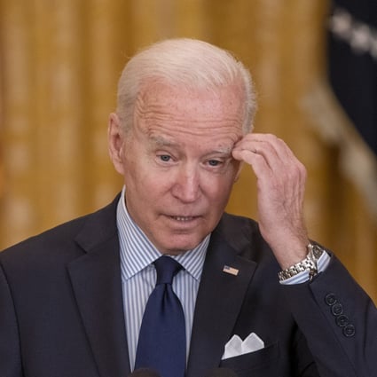US President Joe Biden speaks in the East Room of the White House in Washington on May 7. It is far from inconceivable that Washington is, intentionally or unwittingly, creating a momentum with which Beijing can be provoked into starting a war. Photo: UPI/Bloomberg
