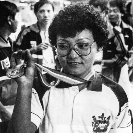 Cat Che Kut-hung in a file photo after she won the gold medal of Women's Single Bowling of the 10th Asian Games in Seoul in 1986.