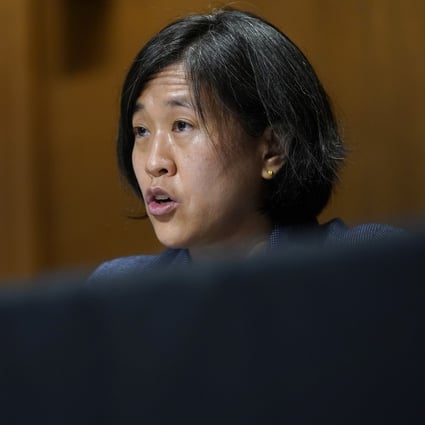 The statement was issued by the United States Trade Representative Katherine Tai (pictured), US Secretary of Commerce Gina Raimondo and European Commission executive vice-president Valdis Dombrovskis. Photo: EPA-EFE