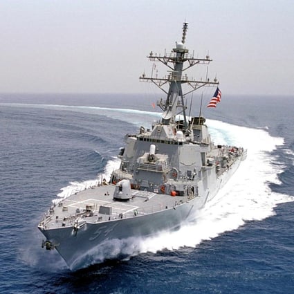The US Navy said guided-missile destroyer the USS Curtis Wilbur conducted a “routine Taiwan Strait transit”. Photo: AFP