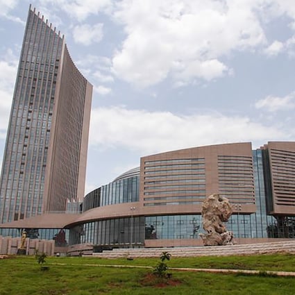 The US$200 million African Union headquarters in Addis Ababa, Ethiopia is “still very much defined as the AU building that China built for Africans”. Photo: African Union
