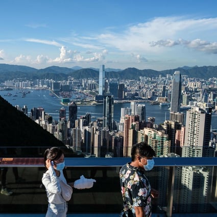 People visit Victoria Peak in Hong Kong. Photo: AFP