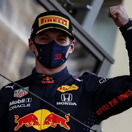 Red Bull’s Dutch driver Max Verstappen celebrates winning the Monaco Formula 1 Grand Prix on Sunday. Photo: AFP