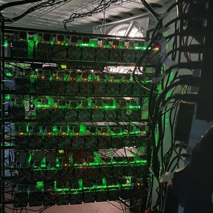 A bitcoin mining data centre is seen on an oilfield in northern Texas on May 6, 2021. Cryptocurrency mining requires a lot of energy, which has led to much it being concentrated in China, where electricity is cheap. Now an ensuing crackdown is pushing some operators to consider moving to North America. Photo: AFP