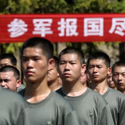 The PLA has increasingly sought more educated recruits, but has had to cast the net wider to conscript the numbers it needs. Photo: Barcroft Media via Getty Images