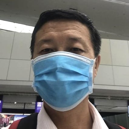 Activist Tang Jitian says he was stopped from boarding a plane at the Fuzhou Changle airport. Photo: Handout