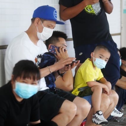 A coronavirus testing facility at Saint Teresa's Hospital last year. Hong Kong’s government needs to work harder to address parents’ concerns about registering for Covid-19 jabs with their children. Photo: Winson Wong