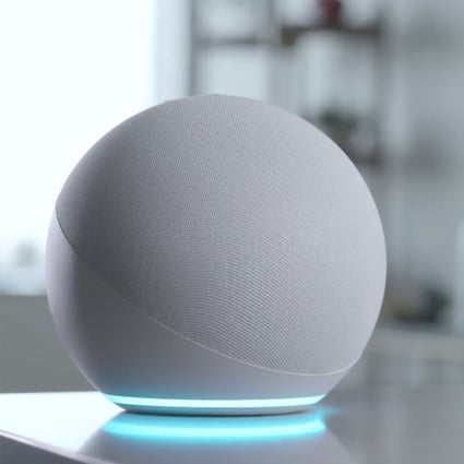The fourth-generation Amazon Echo released in 2020. The company recently announced Amazon Sidewalk, which turns on Wi-Fi sharing by default for certain Amazon devices to help ensure smart devices outside the home stay connected. Photo: Handout