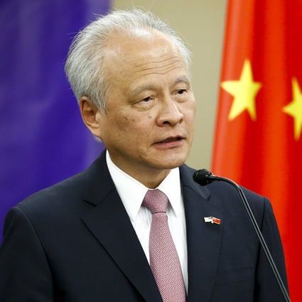 Chinese ambassador to the United States Cui Tiankai has announced his impending return to China. Photo: Xinhua