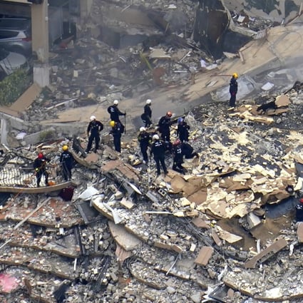 Florida Building Collapse Rescuers Scramble To Find Survivors As Families Cling To Hope South China Morning Post