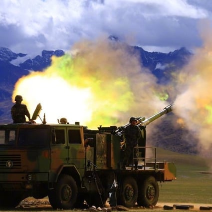 Troops pictured during a drill held in the Tibet Military Region this month. Photo: Handout