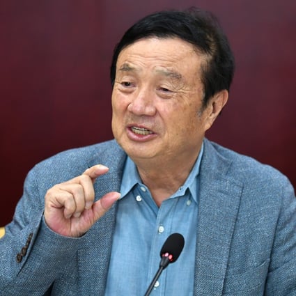 Huawei CEO Ren Zhengfei speaking during a group interview in Taiyuan, capital of north China’s Shanxi Province on February 9, 2021. Photo: Xinhua