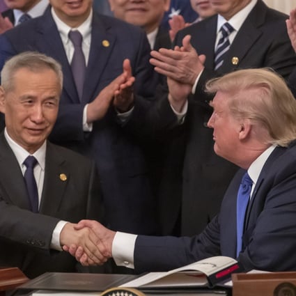 The US and China signed their long-awaited trade deal in January 2020, with the conditions of the agreement taking effect one month later. Photo: EPA-EFE
