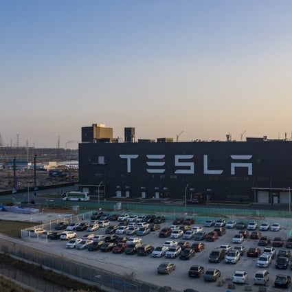 Musk’s company is the only foreign carmaker that has a wholly-owned assembly plant in mainland China. Photo: Bloomberg