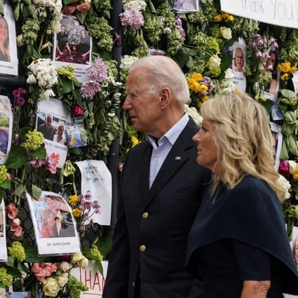 Never give up hope': Joe Biden consoles families of Surfside victims in Miami as search for survivors is paused | South China Morning Post