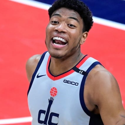 Washington Wizards player Rui Hachimura in a match against the Philadelphia 76ers in the first round of the 2021 NBA Playoffs in May. Photo: USA Today