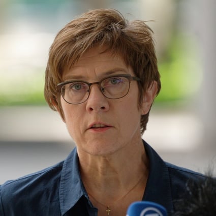 German Minister of Defence Annegret Kramp-Karrenbauer raised concerns about Beijing’s treatment of Uygurs. Photo: DPA