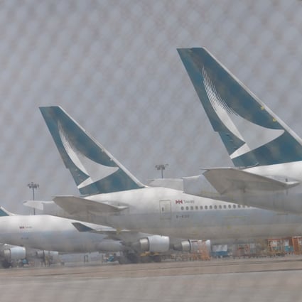 Cathay Pacific has struggled through the Covid-19 pandemic but recently gave an upbeat financial prediction for the rest of the year. Photo: Winson Wong