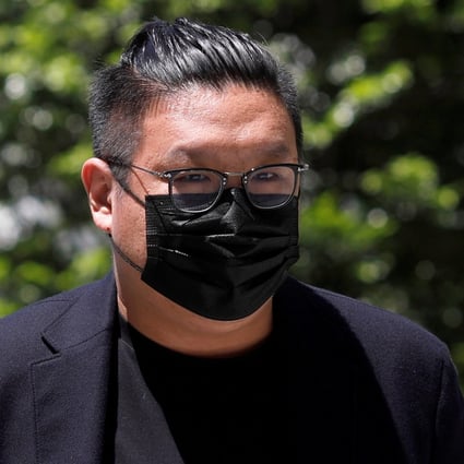Ng Yu Zhi pictured arriving at a court in Singapore in April. Photo: Reuters