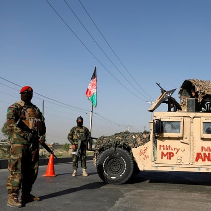 Afghan National Army officers keeps watch at a checkpoint in Kabul, Afghanistan. Photo: Reuters