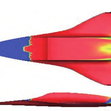 The design of the plane included some features with similarities to a Concorde. Photo: Beijing Institute of Technology