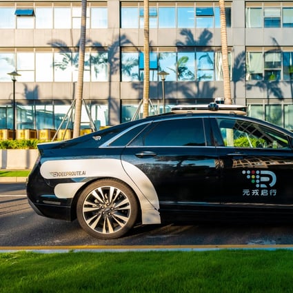 Self-driving start-up DeepRoute.ai, which was created in 2019, has launched its robotaxi service to Shenzhen residents. Source: Handout