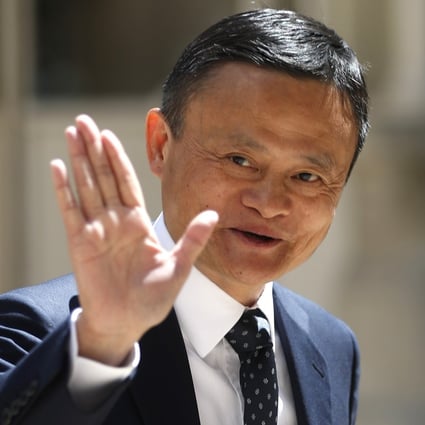 Alibaba founder Jack Ma arrives for the Tech for Good summit in Paris on May 15, 2019. While keeping a low profile in recent months, Ma donated more than any other Chinese entrepreneur in 2020. Photo: AP