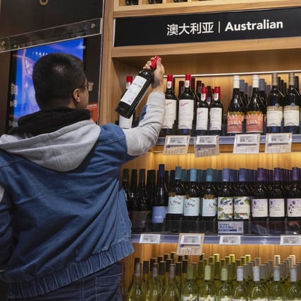 Excluding a huge drop in shipments to mainland China, Australia’s wine exports rose by 12 per cent in the 12-month period that ended in June. Photo: EPA-EFE