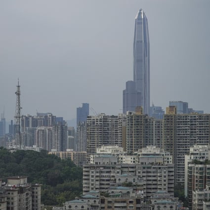 Shenzhen’s Futian district. The average price of a second-hand home in the city stood at 61,500 yuan per square metre towards the end of June, down from the 72,436 yuan per square metre recorded in January this year. Photo: Roy Issa