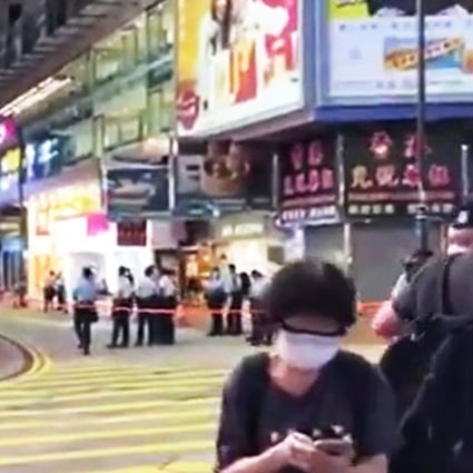 A still image grabbed from the video taken on the night of the July 1 attack. Photo: Handout
