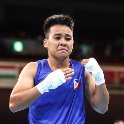 Philippines’ Nesthy Petecio is now into the semi-finals of the featherweight boxing event at Tokyo 2020. Photo: Xinhua