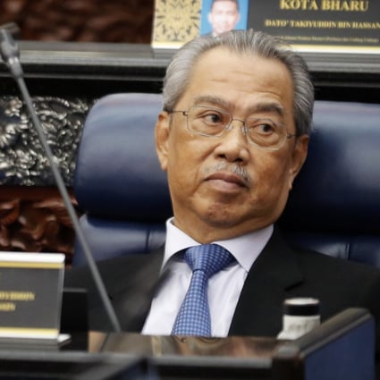 Malaysian PM Muhyiddin Yassin in parliament. Photo: EPA-EFE