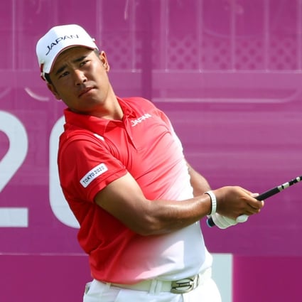 Hideki Matsuyama in action during the opening round of the men’s golf at Tokyo 2020. Photo: Reuters