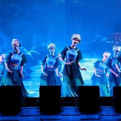 Performers at the Charm Xiangxi Theatre, where four positive cases attended a show. Photo: Weibo