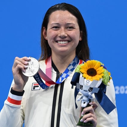 Double delight for Hong Kong’s Siobhan Haughey as she nets a second silver medal at the Tokyo 2020 Games. Photo: AFP